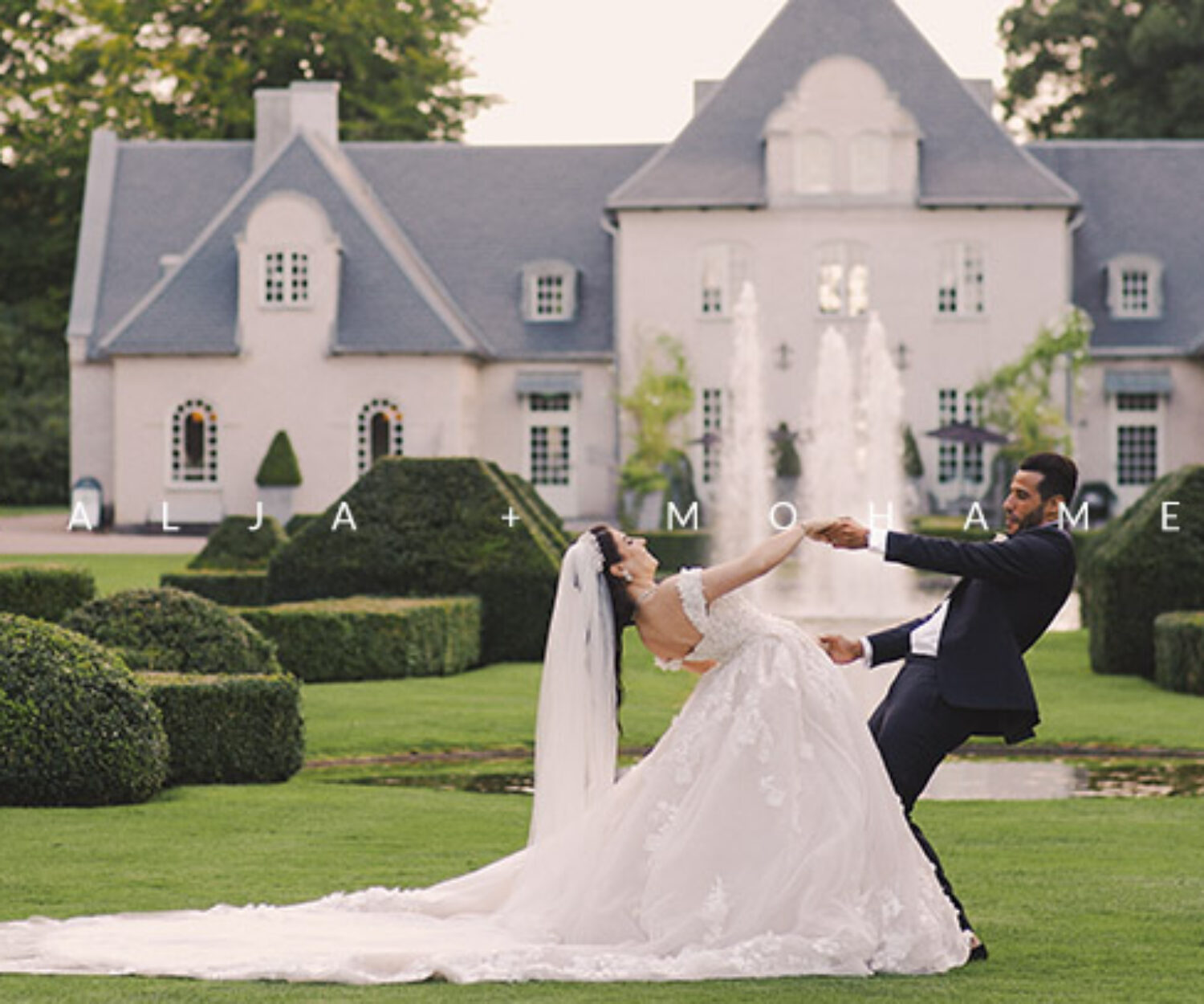 Arabic wedding in Norrvikens Trädgårdar in Bastad Sweden. Destination wedding video & videographer