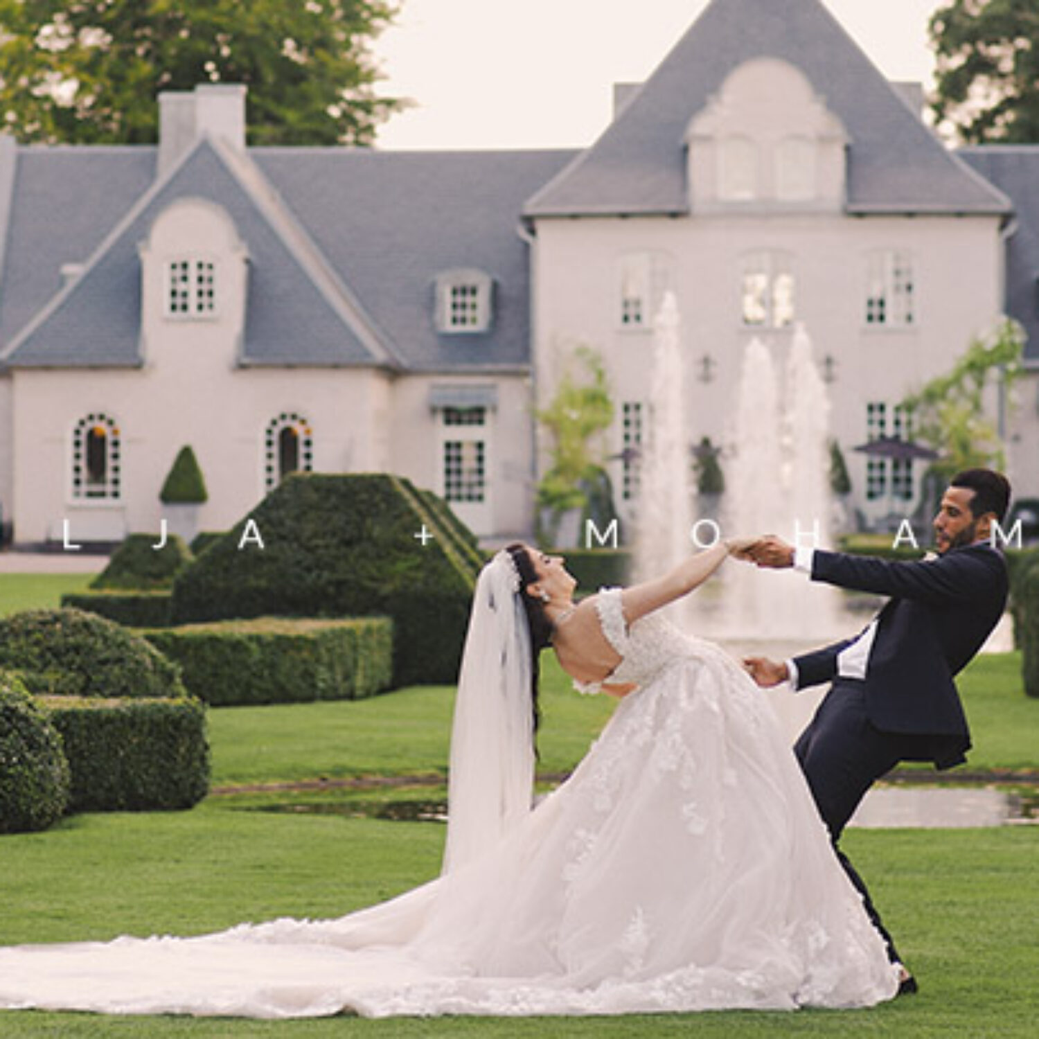 Arabic wedding in Norrvikens Trädgårdar in Bastad Sweden. Destination wedding video & videographer